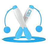 LYYDAN Springseil Erwachsene, 2-in-1 Seilspringen Mit Kalorienzähler Timer, Springseil Erwachsen Fitness Mit Zähler Display Lcd, Einstellbare Kugellager Jump Rope Für Fitness Abnehmen