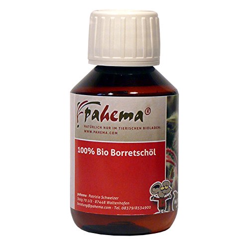 pahema Bio Borretschöl - kaltgepresst - für Hunde & Katzen - 100% Natur (100 ml)