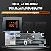 CREWORKS 750W Mini-Metalldrehmaschine 8x16 Zoll Tischdrehbank 210x400MM für Heimwerker Metall- und Holzbearbeitung