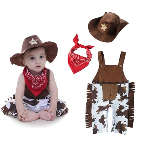 Disfraz Cowboy Western para Bebés 6-12 Meses