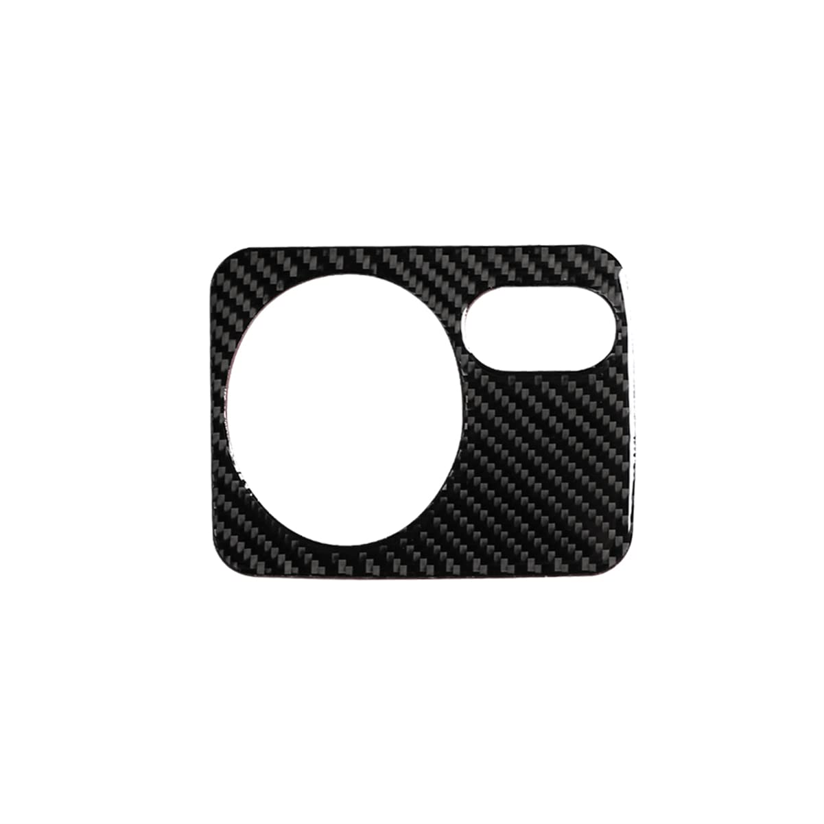 NC Carbon Fiber Black Panel Frame Decal Cover Trim Sticker Compatible with Volkswagen Golf 6 GTI R MK6 2008-2012 (Classic, Headlight Switch Cover)