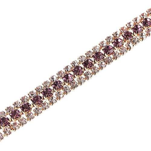 Chaîne en strass de qualité supérieure éclat cristal pour finitions de couture