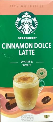 Starbucks Nestle Cinnamon Dolce Latte Warm & Sweet (5 X 23.5G) 117.5G - Ground, Box, 117.5 G