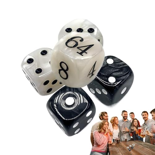 Backgammon Game Cubes-acrílico Cubos con Bolsa De Almacenamiento | Cubos Backgammon, Noches Familiares, Fiestas, Viajes, Reuniones De Amigos Y Juegos De Mesa