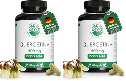 Quercétine 500 mg Green Naturals extrait de Sophora du Japon - Lot de 2 cure de 12 mois