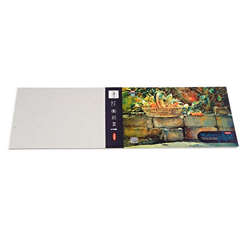 Image of Anupam Artists Watercolour Glued Pads 300 GSM Cold Pressed A4 12 Sheets for Watercolour, Gouache, Ink, Acrylic, Wet & Mixed Media, Art Painting, Drawing for Artists & Amateurs