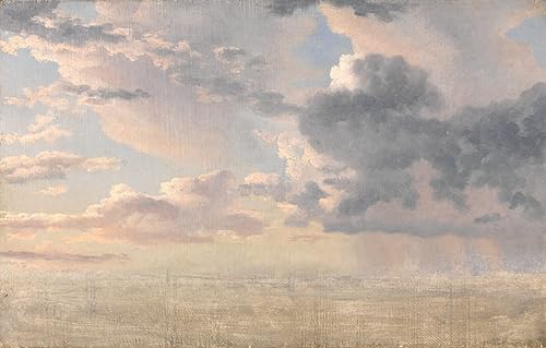 Impression d'art Étude des nuages Eckersberg : œuvre murale vintage sur toile de qualité musée