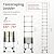 Telescoping Ladder 14.5 FT Aluminum Extension Ladder, Collapsible Ladders On The Go Rv Telescopic Ladder Folding Compact Telescope Extendable Portable Ladders for Home Roof 330lbs Max Capacity