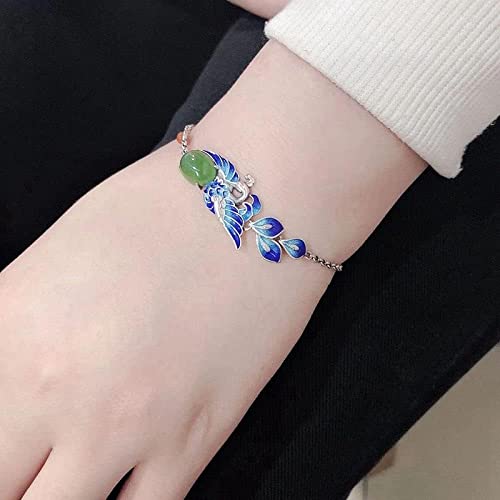 Bracelets en cristal en argent sterling massif - Bracelet jonc ajustable - 3