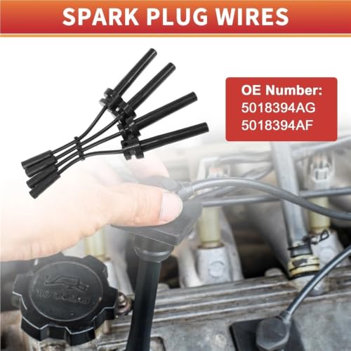 Cable de encendido 5018394AG para Dodge Caravan 2.4L de 4 cilindros entre 2001 y 2007 2