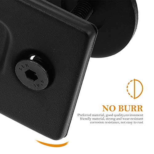 Housoutil Drawer Pulls Drawer Pulls Sliding Door Lock 2Pcs Barn Door Handle Furniture Handle Cabinet Handle Round Door Handle Set Carbon Steel Drawer Pulls Sliding Door Lock Sliding Door Lock #TOP1