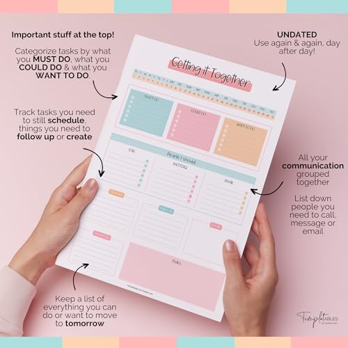 Bloc-notes pour liste de choses à faire pour vaincre la procrastination - 4