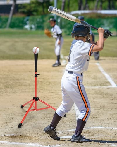 Image of Gonex Baseball Batting Tee for Kids Women & Men Travel Tee Ball Tripod for Baseball Practice Training Aid, Softball T-Ball Hitting Tee for Youth & Adult, Collapsible Portable, with Carrying Bag