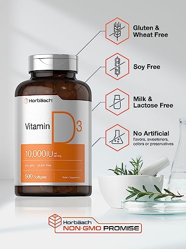 Horbäach High Potency Vitamin D3 Softgels #TOP14