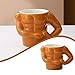 Imagen de Jipersuo Taza de cerámica con forma de hombre musculoso