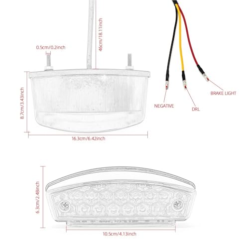 Luces traseras rojas de freno para rutas nocturnas seguras en moto 620 4