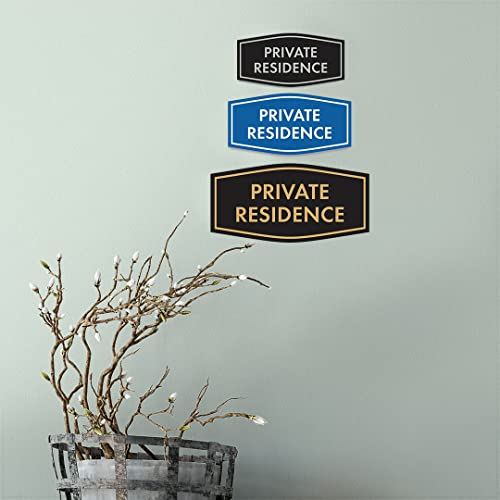 Panneau de résidence privée rouge grand format pour signalisation extérieure