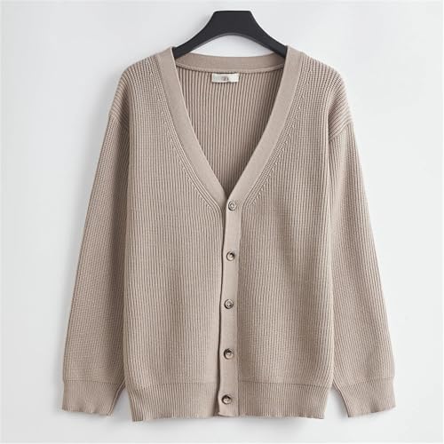 Men's Lightweight Cardigan Sweater Single-Breasted V-Neck Knitted Cardigans Casual Solid Outwear3