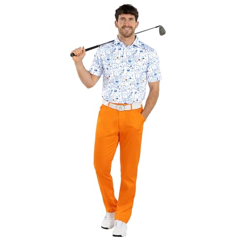 Image of Royal & Awesome Funny Golf Shirts for Men, Mens Golf Shirt, Crazy Golf Shirts for Men, Fun Golf Polos for Men, Mens Polo Golf