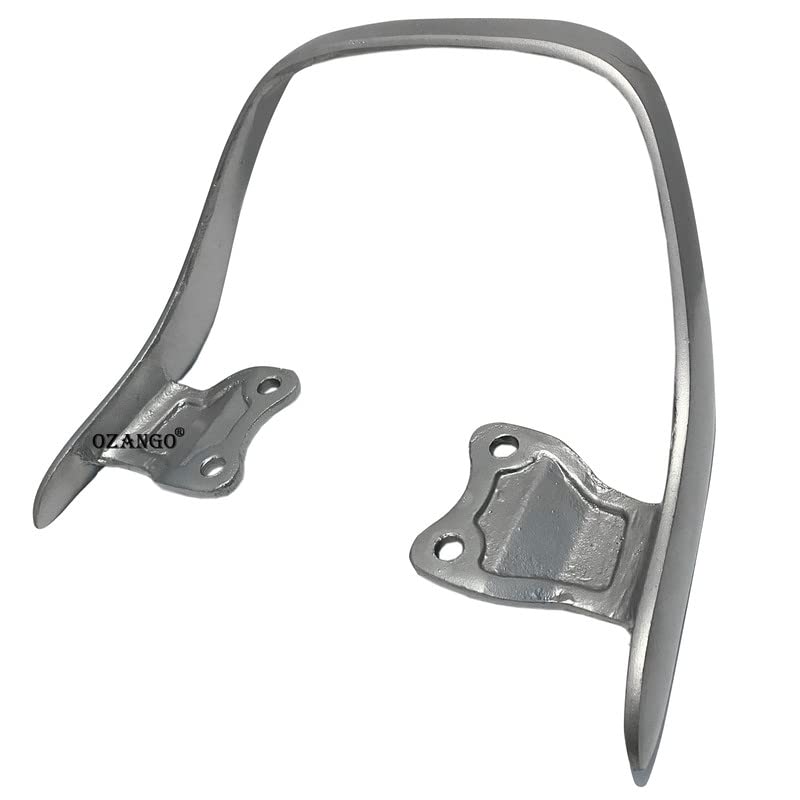 OZANGO Heavy Metal Bike Rear Seat Handle Backrest Grey Suitable for Hero CD Deluxe-image-43