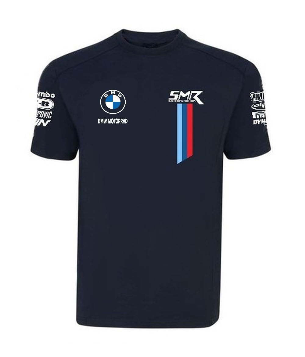 Camiseta Hombres Algodon Replica WSBK BMW Motorrad (Talla L)