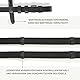 Pferdelinis Trensen Zügel Zügel für Pferde, langlebige Gurtzügel in Schwarz oder Braun, Breite 18mm, Länge 2,9m (Schwarz)