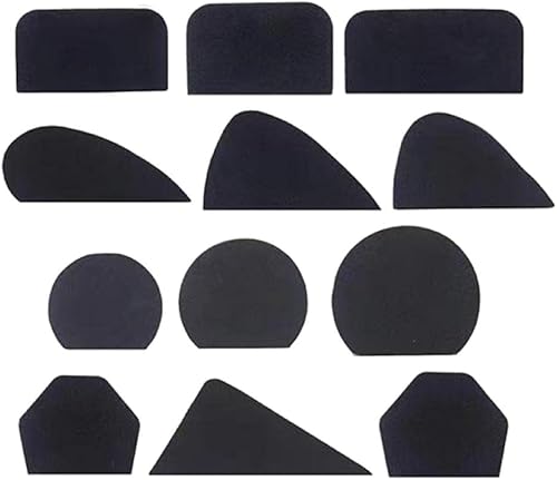 12 piezas de formas de mango de taza, moldes de mango de taza de cerámica para hacer arcilla, moldes de mango de taza de diferentes formas y tamaños