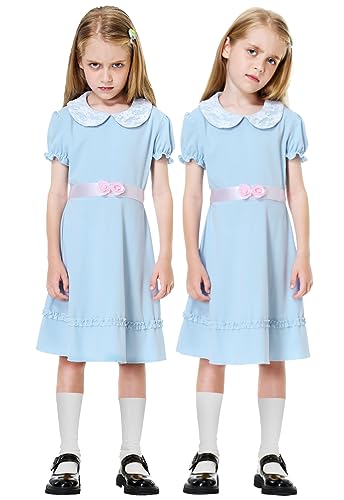 Disfraz azul de manga abullonada para niñas 9-10 años miniatura 4