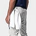 Designer Joggers for Men Fashion Tapered Cropped Pants Athletic Ankle Track Pants Street Techwear Stretch Trousers White