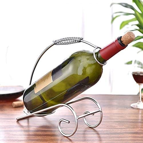 Soporte para botella de vino de acero inoxidable portátil miniatura 2