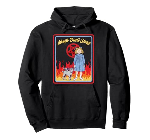 Vintage Child Game Horror, Adopt Dont Shop, Dark Humor Sweat à Capuche