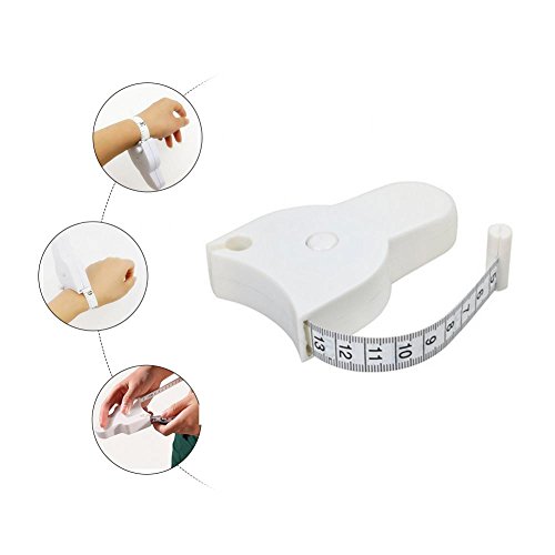 Cinta métrica corporal retráctil blanca 152 cm miniatura 2