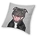 Imagen de Funny Staffordshire Bull Terrier Funda de cojín Staffie Laughing Staffy Dog Throw Funda de almohada 45