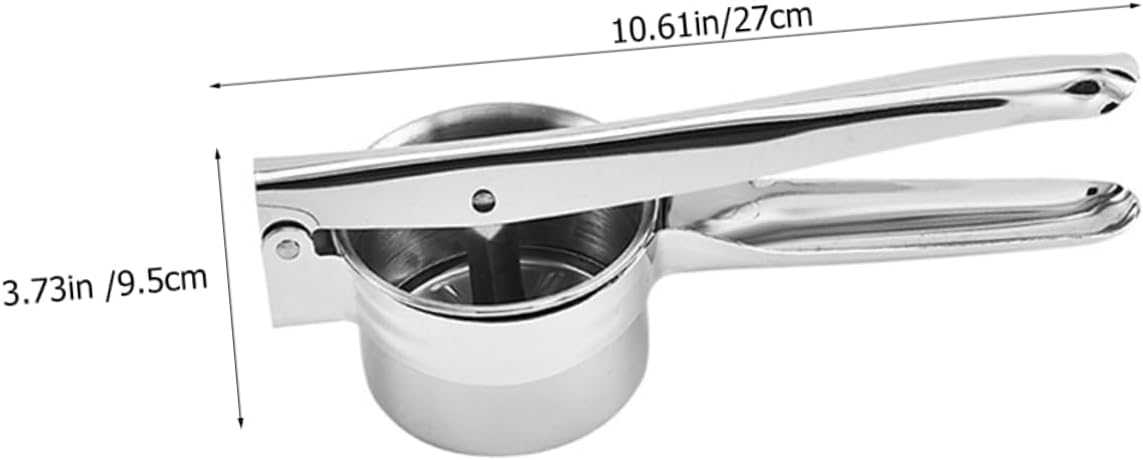 1Set Multi Function Stainless Steel Potato Ricer Manual Masher for Smooth Puree for Potatoes Vegetables Fruits Kitchen Tool for Home Cooking