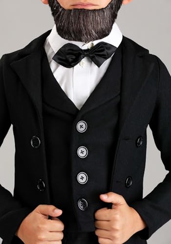 Disfraz para niños Abraham Lincoln con chaqueta negra miniatura 6