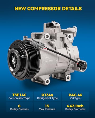 Image of PHILTOP 178321 NEW Air Conditioner AC Compressor with Clutch Compatible with Subaru Outback 2010-2019 2.5 /3.6L, Legacy 2010-2019 2.5 /3.6L, Impreza 2010-2011 2.5L