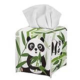 Goronwyfloyd Funda cuadrada para caja de pañuelos – Elegante soporte para caja de pañuelos con parte inferior, caja de pañuelos decorativa para tocador, tanque, tocador, mesita de noche, encimera,