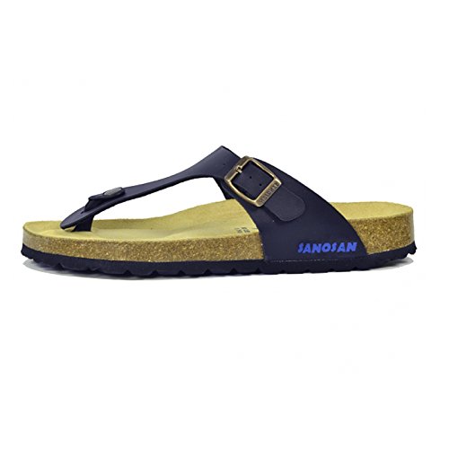GENEVE WMNS SANO FLOR NVY SZ 4 Nu-Pieds Confort Femme Bleu Marine Taille 37