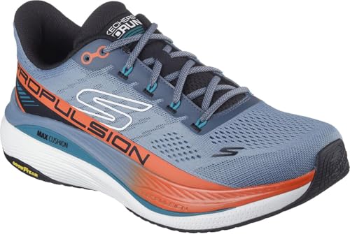 Skechers - Mens Max Cushioning Propulsion Sneakers, Color Slate, Size: 9.5 M US