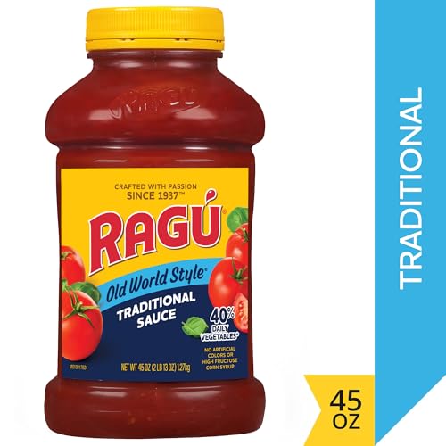Image of RAGU Old World Style Traditional Sauce, Perfect for Italian Style Meals at Home, 45 oz (Pack of 2)