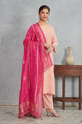 Indian Wedding Ethnic Khari Print Festive Bridal Wear Scarf Shawl Soft Elegant Dupatta For Women (Only Dupatta)3