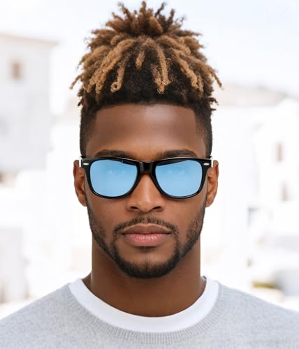 Image of FEISEDY Classic Square Retro Polarized Sunglasses Women Men 80s Sun Glasses Trendy UV400 B1858