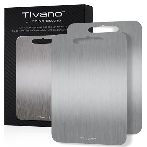 Tabla de Cortar Rectangular de Titanio 12x8 Pulgadas Pack 2 miniatura 1