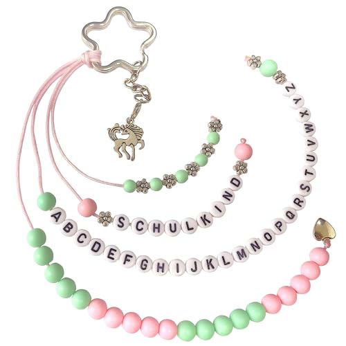 Miuezuth Einschulung Geschenk Mädchen, Rechenkette mit Einhorn, Schulkind...
