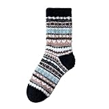 NBWBTZTXA Autumn And Winter Coral fleece Socks floor Men And Women Half Sleeping Soft Thick Warm Mid Tube(A8)