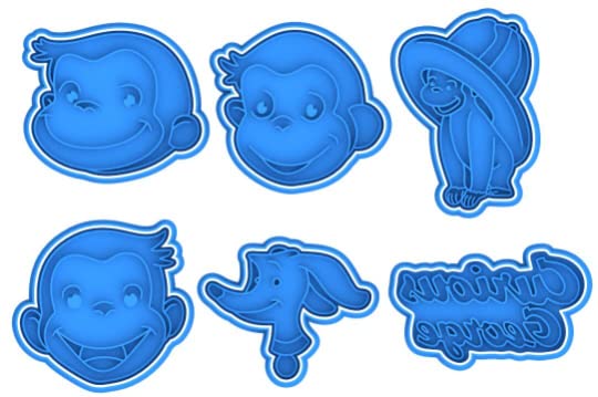 Curious George Monkey Cookie Cutter & Stamp
