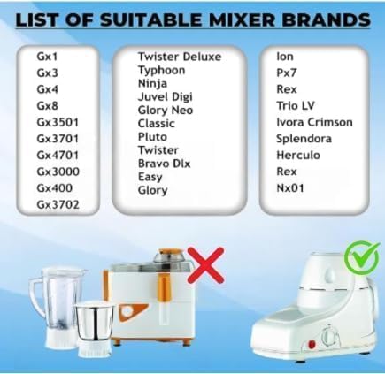 Image of AS INDUSTRIES Stainless Steel Combo (Mini 250 Ml & 500 Ml) Jar Set one for Mixer Grinder, Compatibility with all mixer grinders with 2 slots of jar fitting with 4 teeth coupler