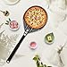 Perforated Pizza Peels 6 INCH pizza spatula paddle Long Handle Metal Pizza Spatula for Indoor and Outdoor (6 Inch)