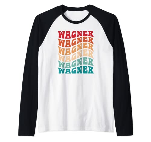 wagner sign letters - Wagner Tie Dye Groovy Hippie 60s 70s, Name Wagner Raglan Baseball Tee