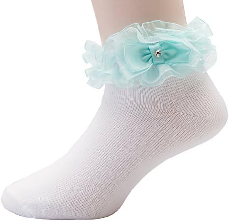 OLIVIA KOO Girl's Organza Multi Ruffle Top Anklet Socks (Infant to 11 Years)